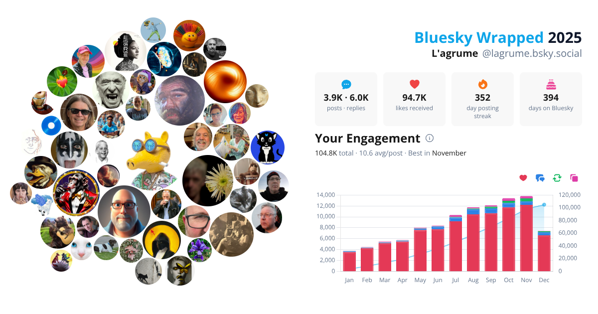 Your Bluesky Wrapped 2025 preview