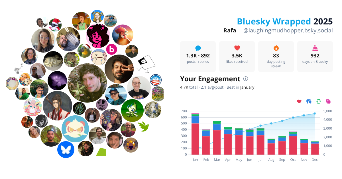 Your Bluesky Wrapped 2025 preview