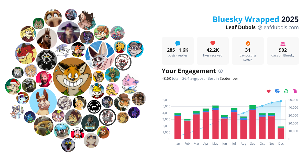 Your Bluesky Wrapped 2025 preview