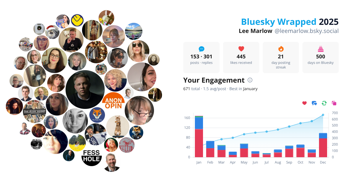 Your Bluesky Wrapped 2025 preview