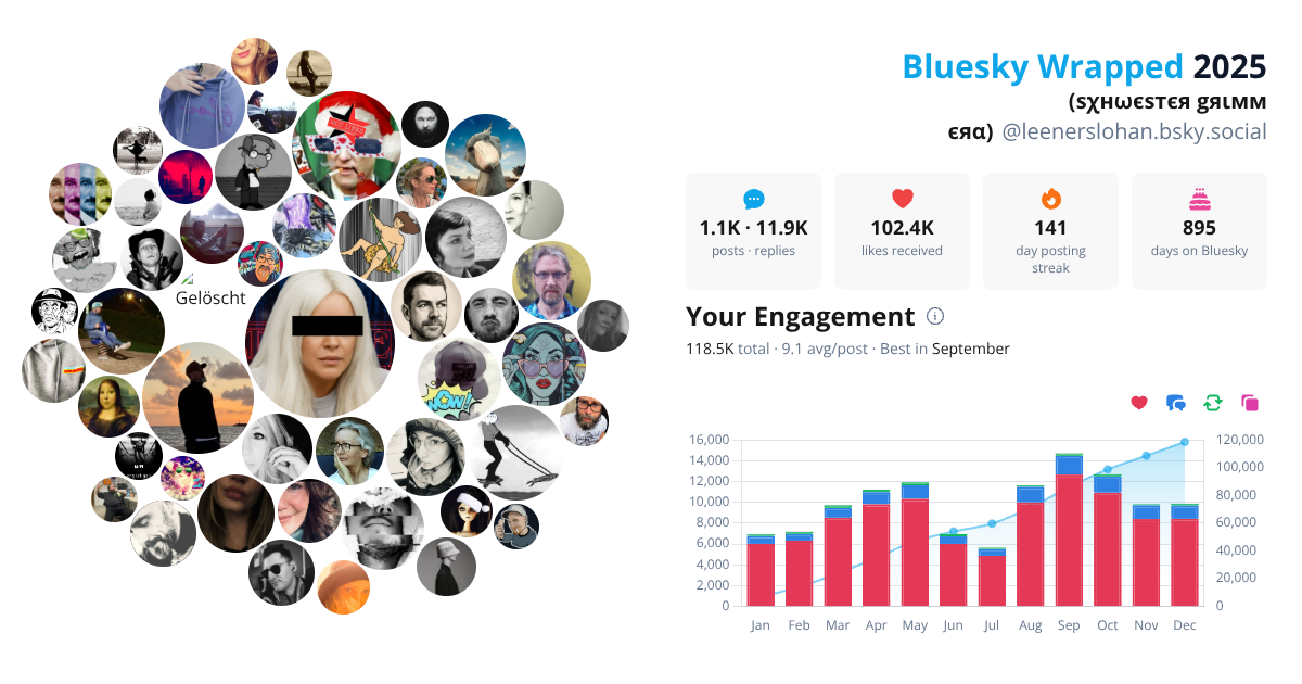 Your Bluesky Wrapped 2025 preview