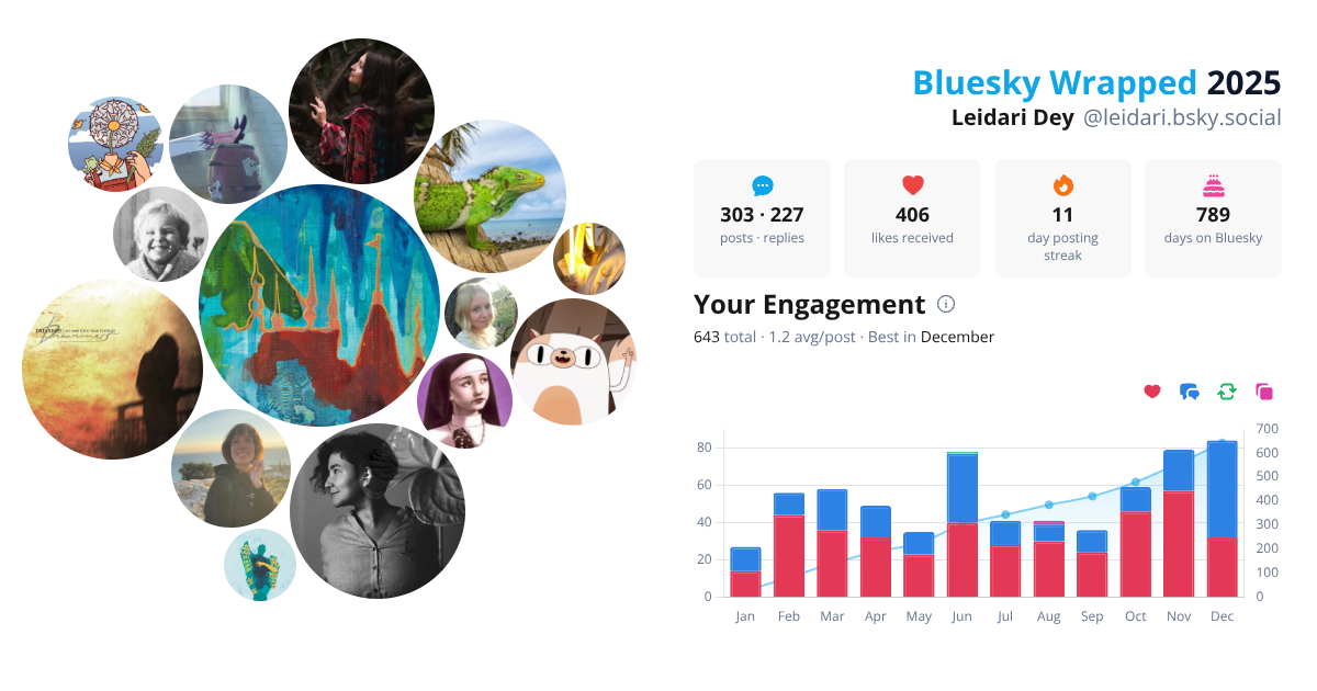 Your Bluesky Wrapped 2025 preview