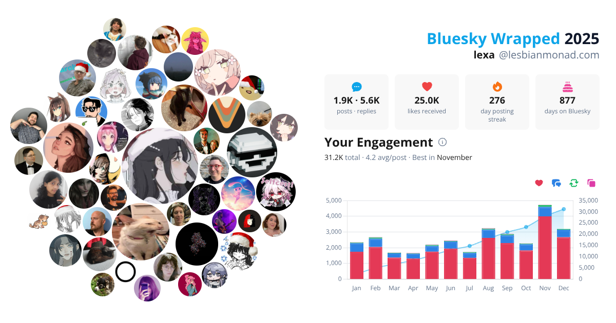Your Bluesky Wrapped 2025 preview