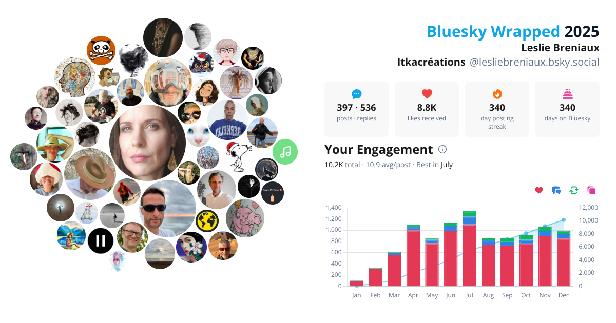 Your Bluesky Wrapped 2025 preview