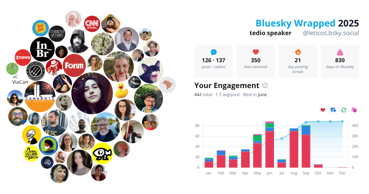 Your Bluesky Wrapped 2025 preview
