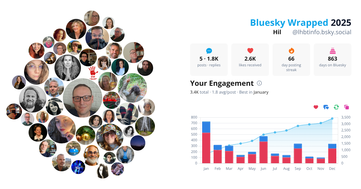 Your Bluesky Wrapped 2025 preview