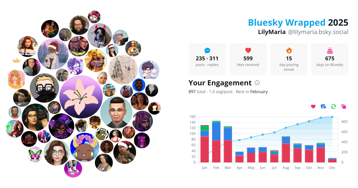 Your Bluesky Wrapped 2025 preview