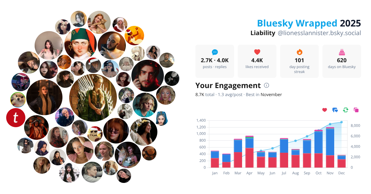 Your Bluesky Wrapped 2025 preview