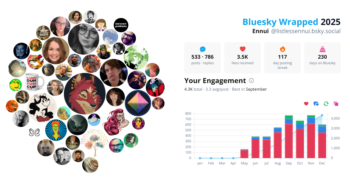Your Bluesky Wrapped 2025 preview