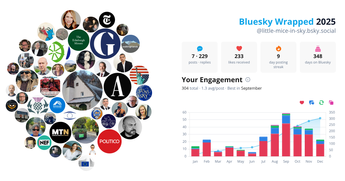 Your Bluesky Wrapped 2025 preview