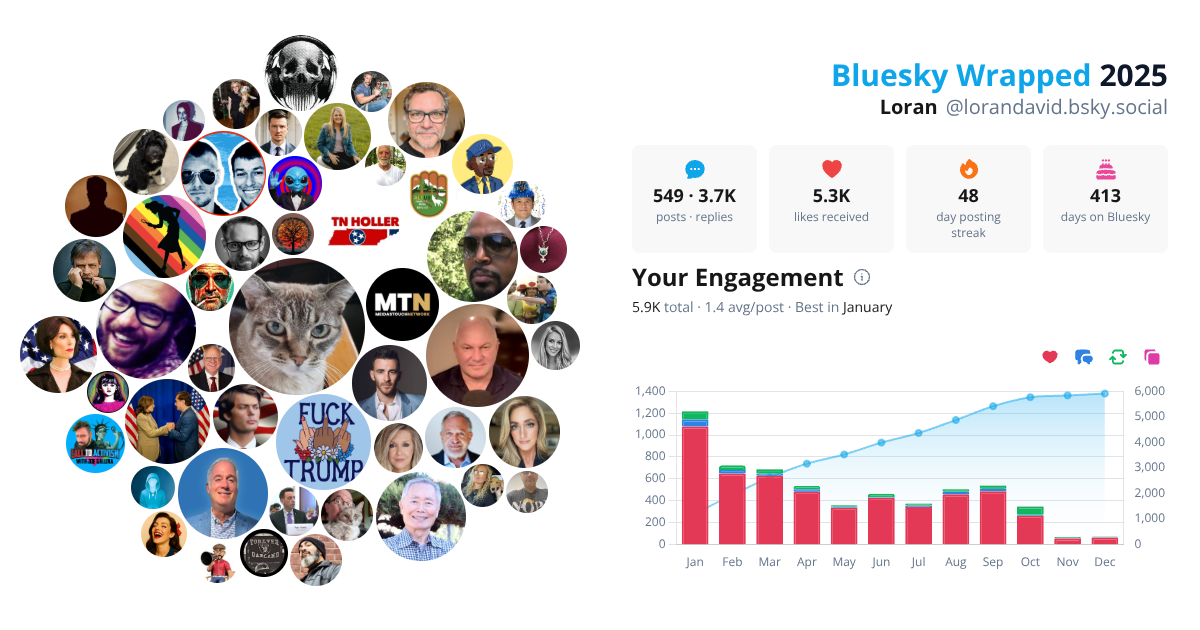 Your Bluesky Wrapped 2025 preview