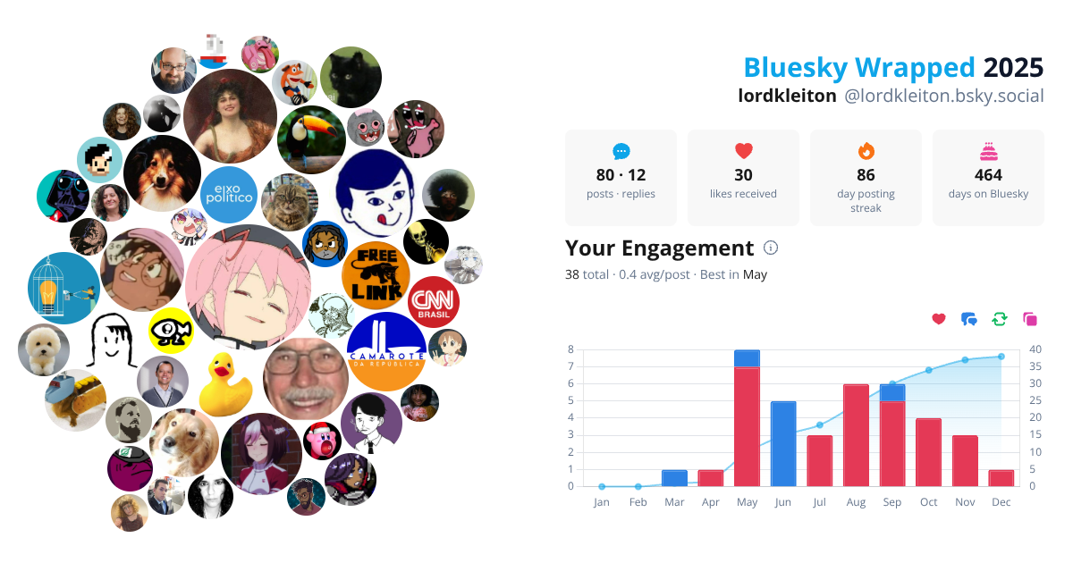Your Bluesky Wrapped 2025 preview
