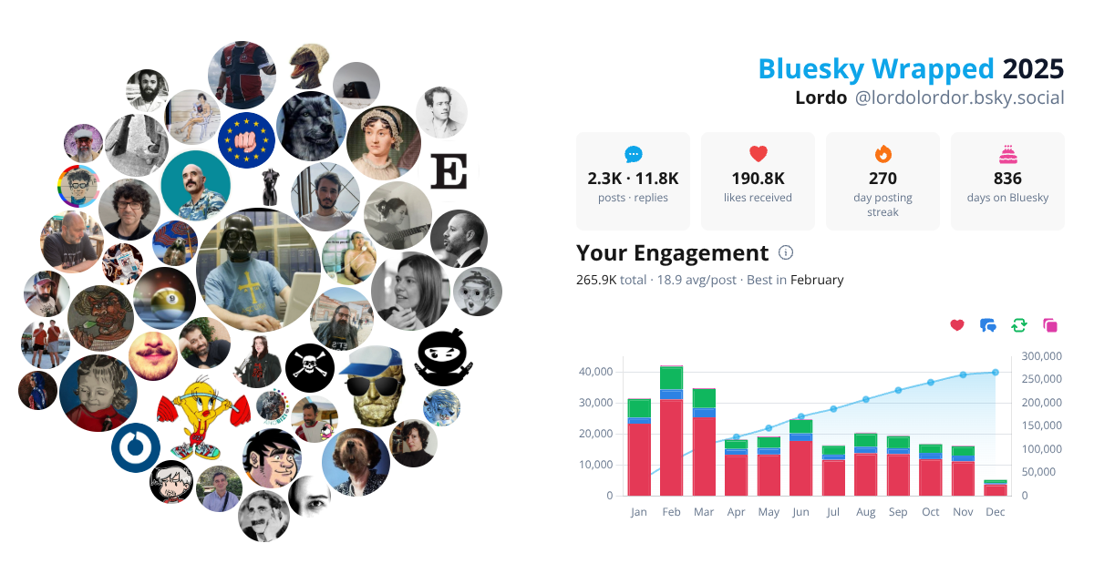 Your Bluesky Wrapped 2025 preview