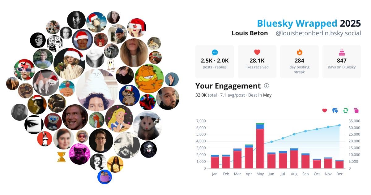 Your Bluesky Wrapped 2025 preview