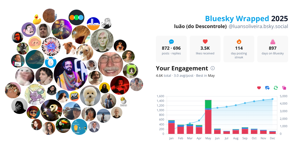 Your Bluesky Wrapped 2025 preview