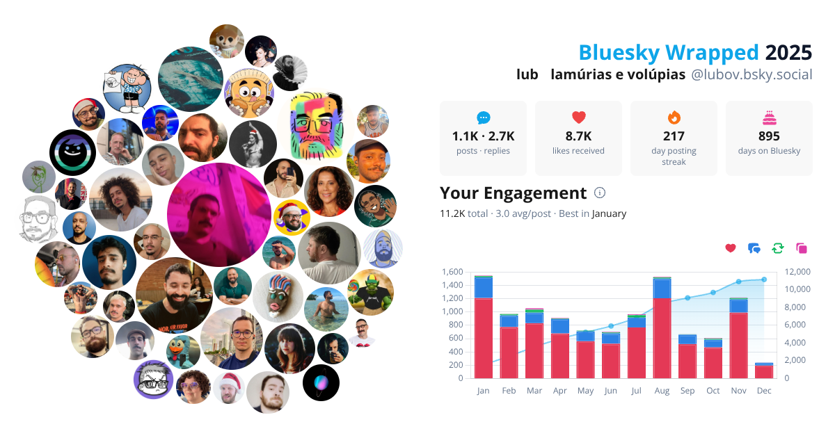 Your Bluesky Wrapped 2025 preview