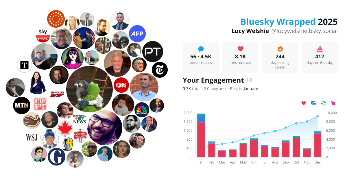 Your Bluesky Wrapped 2025 preview