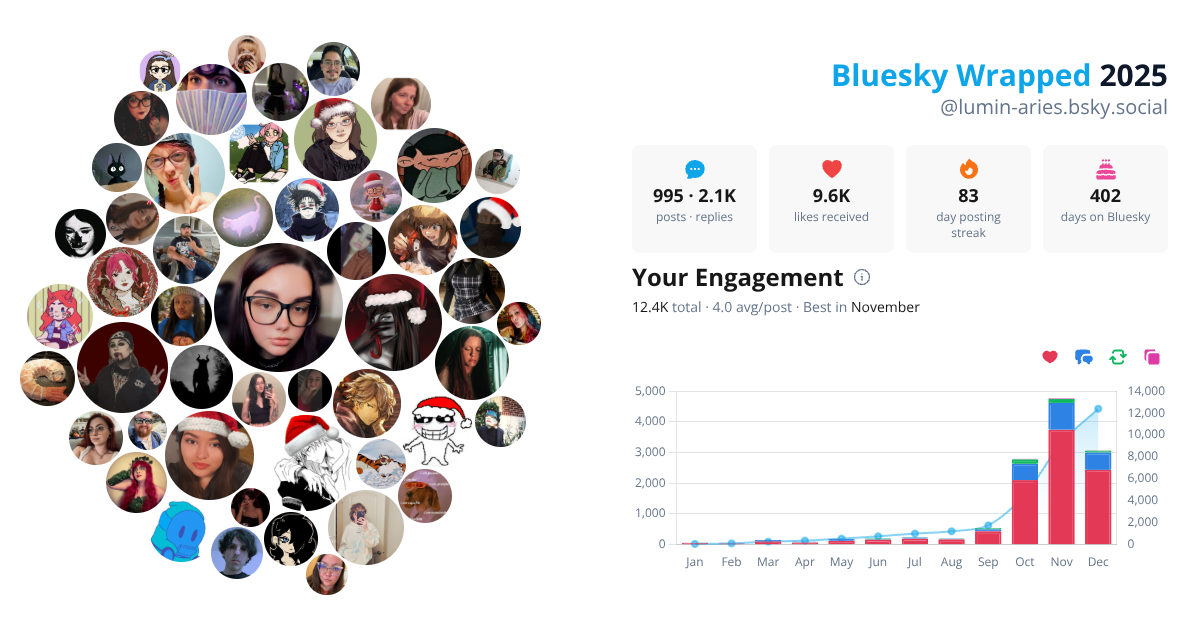 Your Bluesky Wrapped 2025 preview