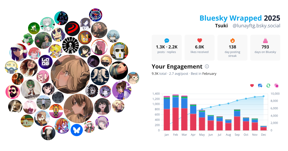 Your Bluesky Wrapped 2025 preview