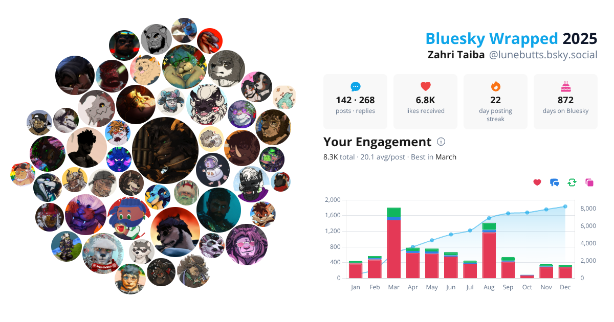 Your Bluesky Wrapped 2025 preview