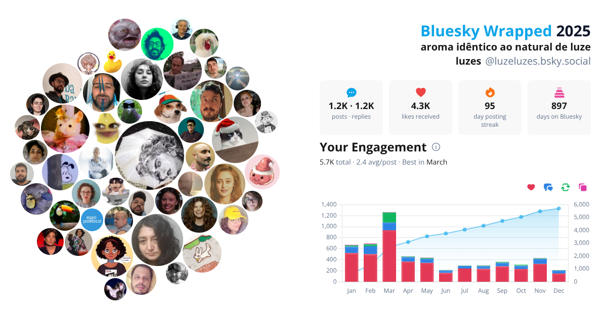 Your Bluesky Wrapped 2025 preview