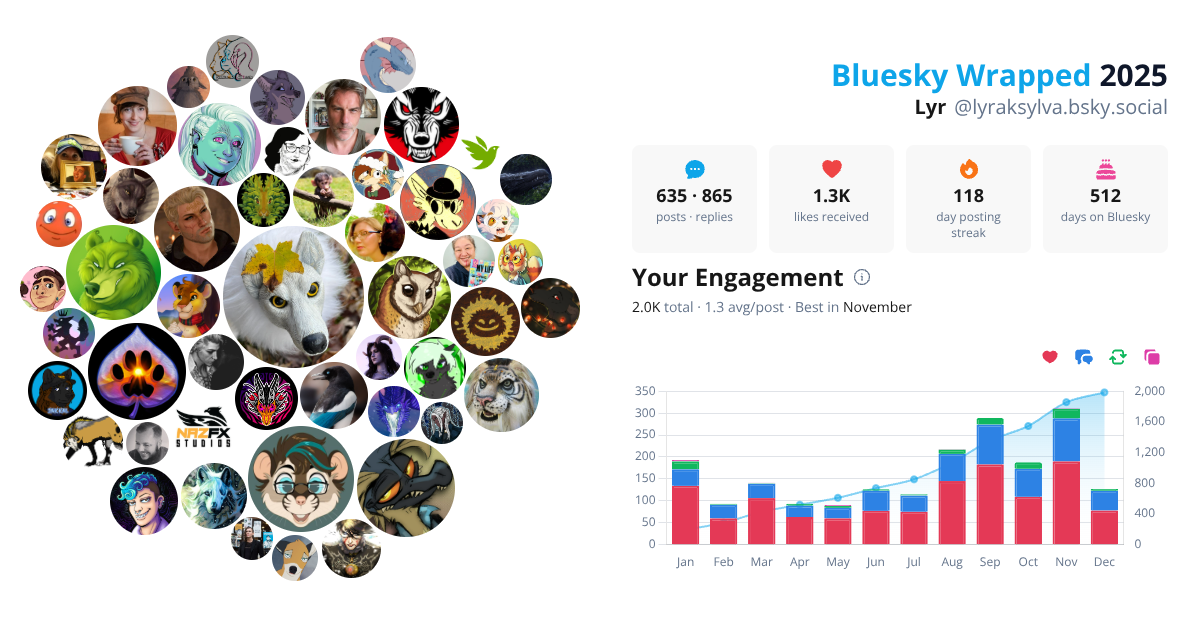 Your Bluesky Wrapped 2025 preview