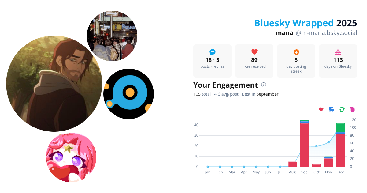 Your Bluesky Wrapped 2025 preview