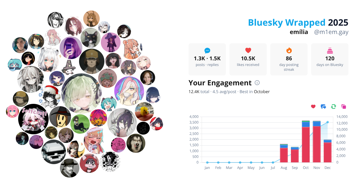 Your Bluesky Wrapped 2025 preview
