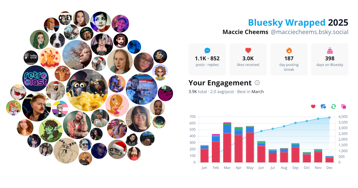 Your Bluesky Wrapped 2025 preview