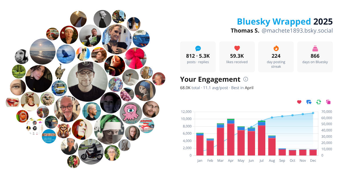 Your Bluesky Wrapped 2025 preview