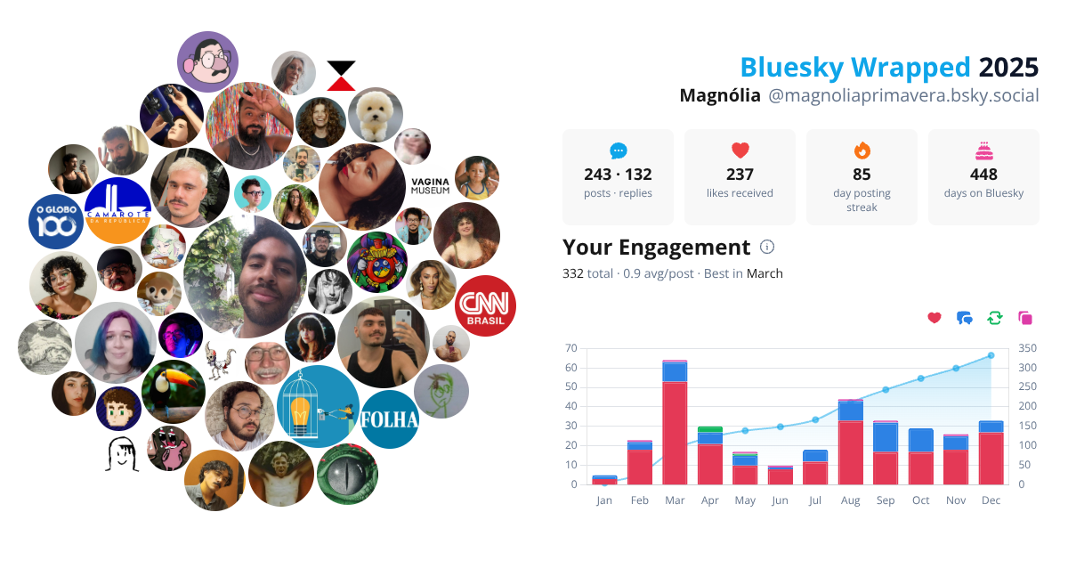 Your Bluesky Wrapped 2025 preview