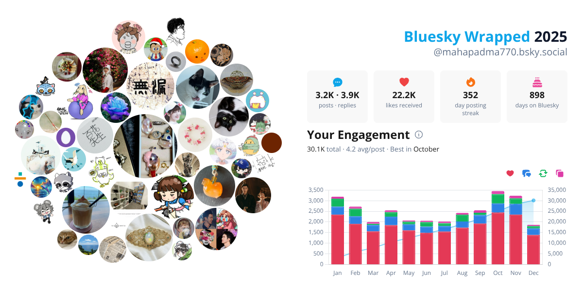 Your Bluesky Wrapped 2025 preview
