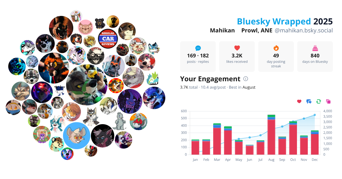 Your Bluesky Wrapped 2025 preview