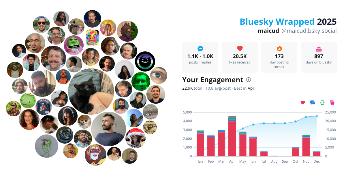 Your Bluesky Wrapped 2025 preview