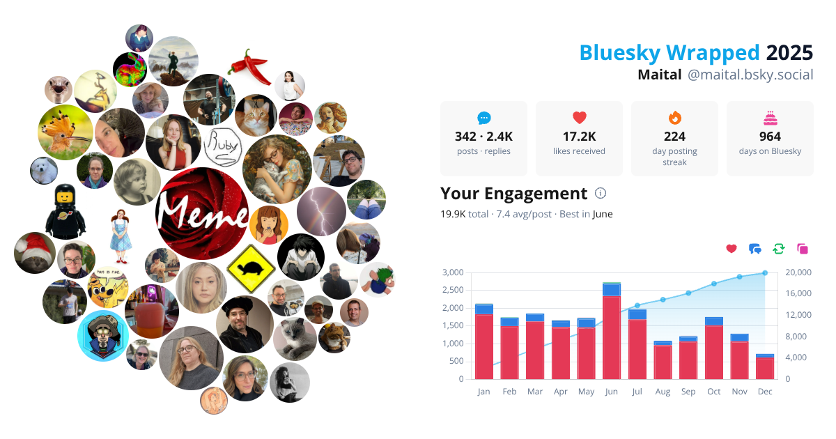 Your Bluesky Wrapped 2025 preview