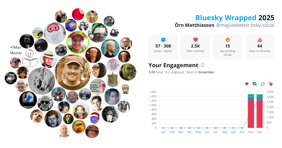 Your Bluesky Wrapped 2025 preview