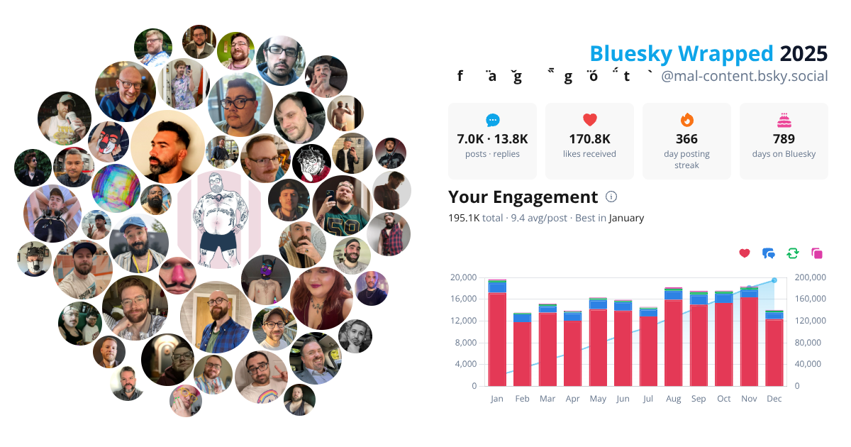 Your Bluesky Wrapped 2025 preview