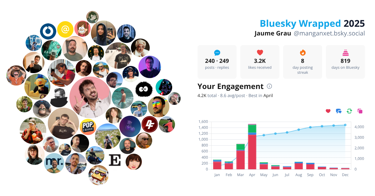 Your Bluesky Wrapped 2025 preview