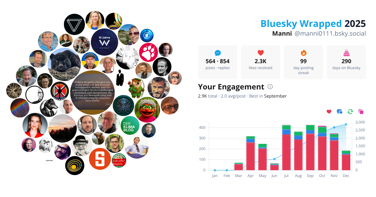 Your Bluesky Wrapped 2025 preview