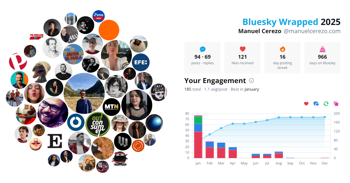 Your Bluesky Wrapped 2025 preview