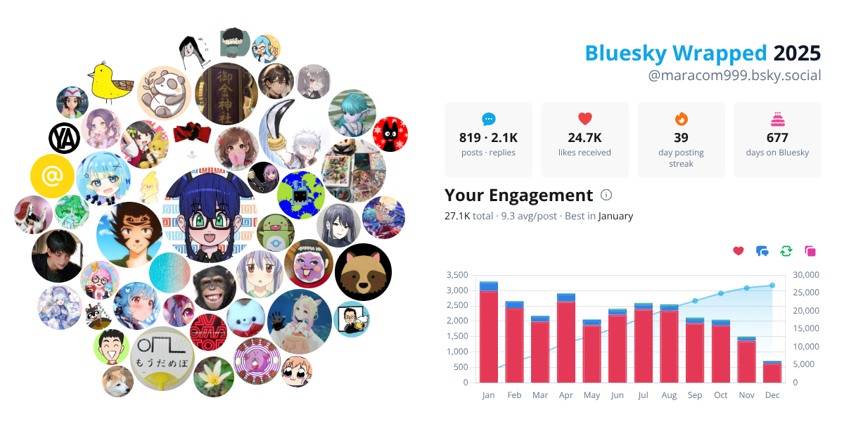 Your Bluesky Wrapped 2025 preview