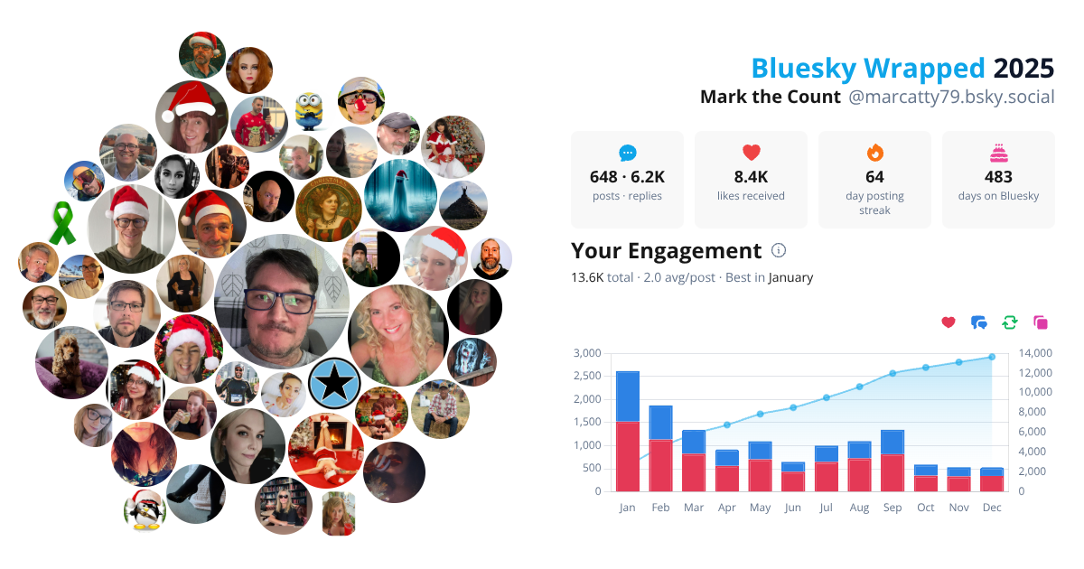 Your Bluesky Wrapped 2025 preview