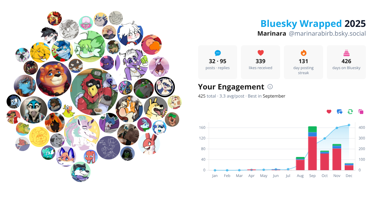 Your Bluesky Wrapped 2025 preview