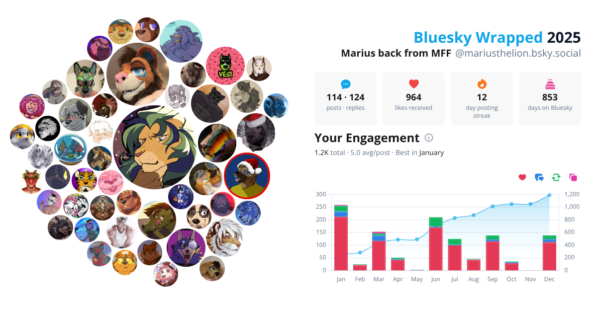 Your Bluesky Wrapped 2025 preview