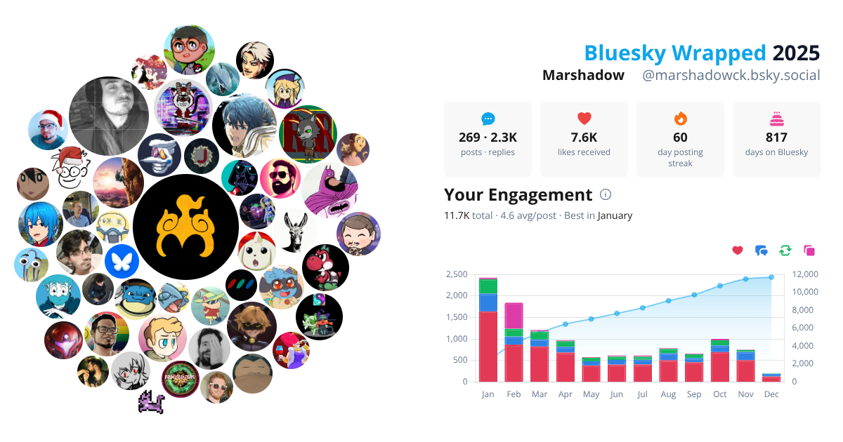 Your Bluesky Wrapped 2025 preview