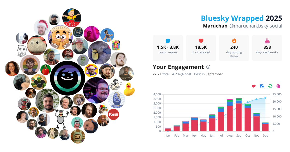 Your Bluesky Wrapped 2025 preview