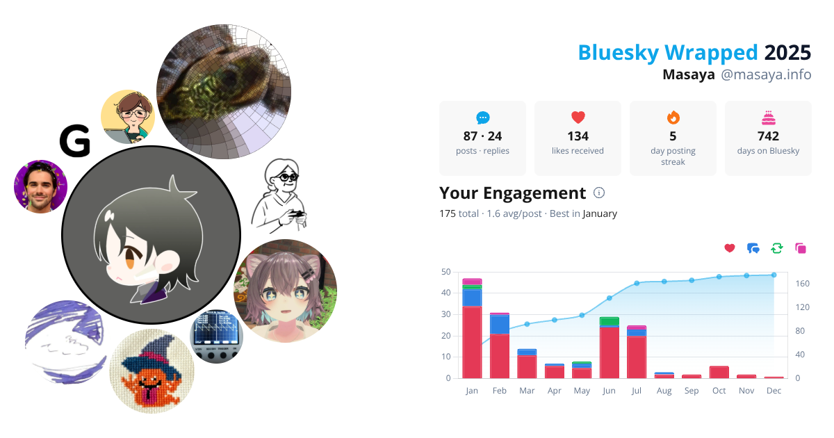 Your Bluesky Wrapped 2025 preview
