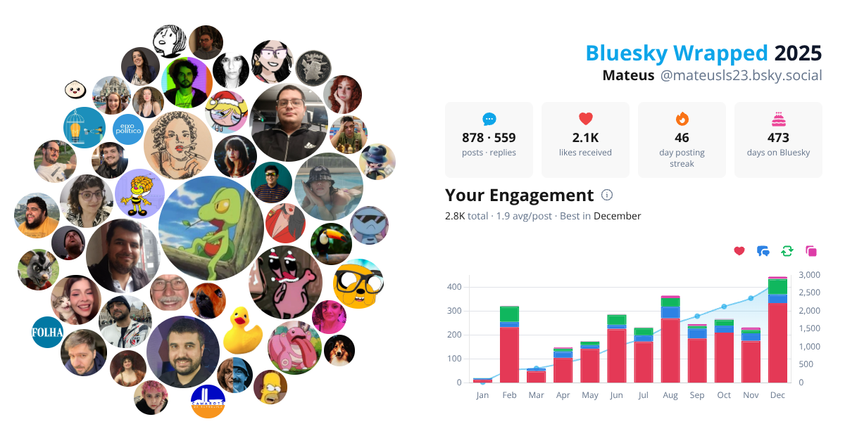 Your Bluesky Wrapped 2025 preview