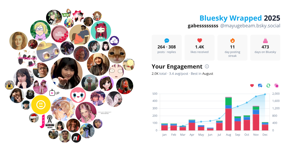 Your Bluesky Wrapped 2025 preview
