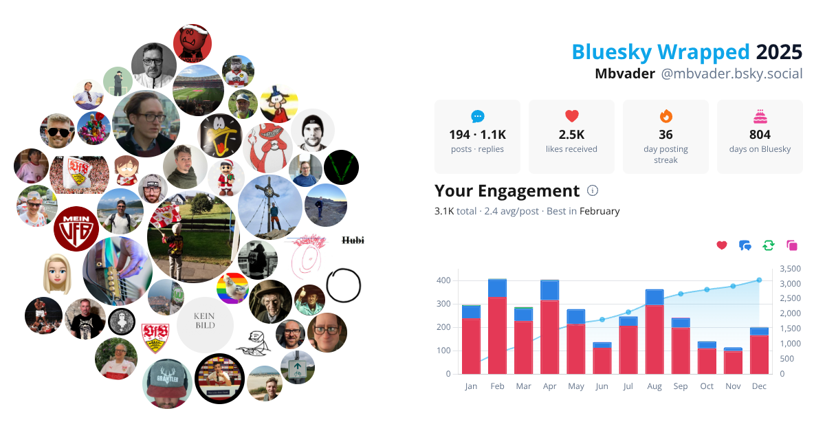 Your Bluesky Wrapped 2025 preview
